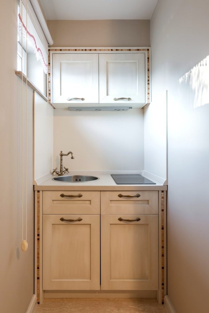 Hidden Kitchenette | Small Kitchen Layouts | small kitchen design | tiny kitchen ideas | mini kitchen ideas | tiny kitchen design